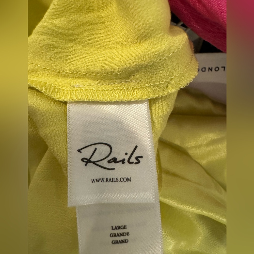 NWT Rails Kimia Top In Chartreuse.‎ Size Large - Picture 5 of 10